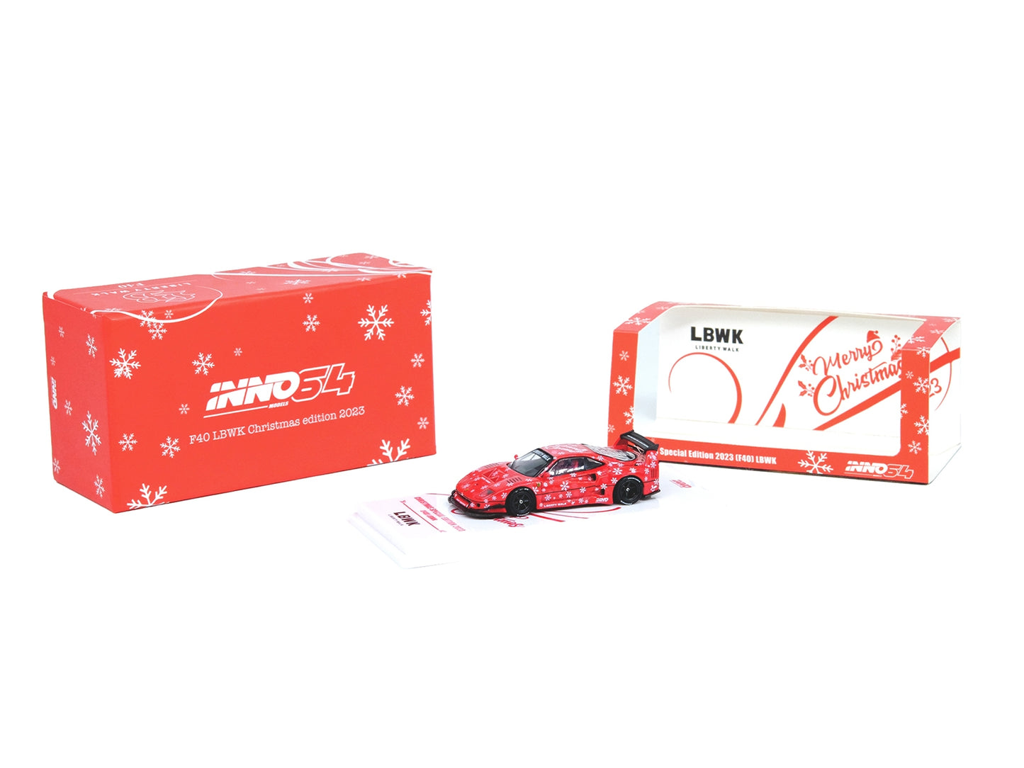 LBWK (Liberty Walk) F40 Red with Graphics "Christmas 2023 Special