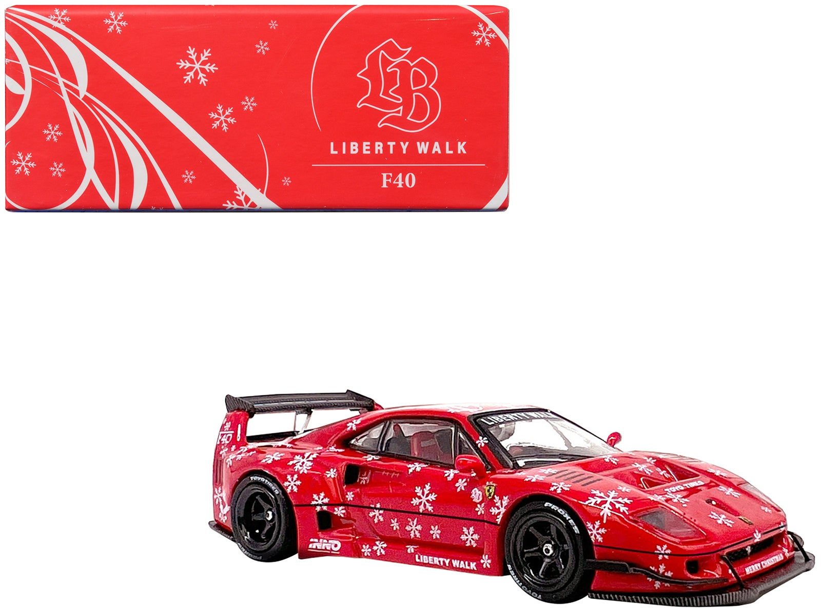 LBWK (Liberty Walk) F40 Red with Graphics "Christmas 2023 Special