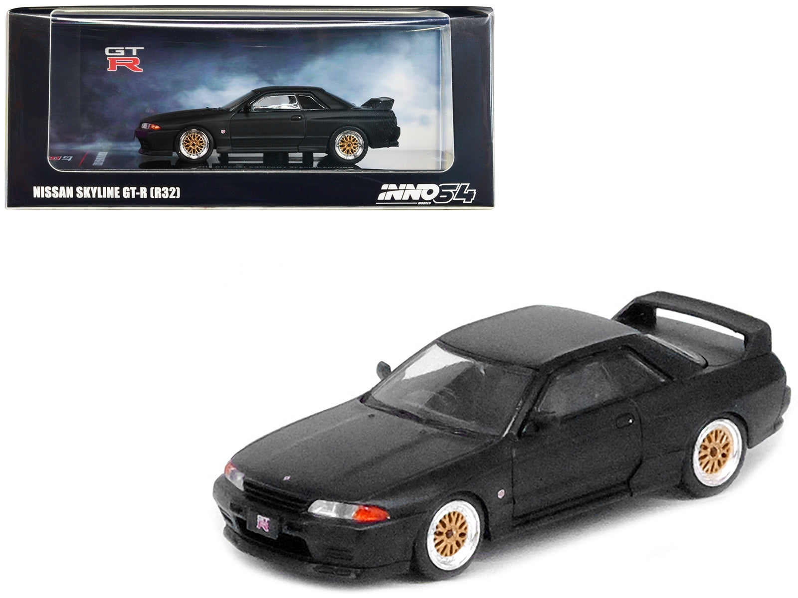 Nissan Skyline GT-R (R32) RHD (Right Hand Drive) Matt Black "The Diecast Company Special Edition" 1/64 Diecast Model Car by Inno Models - Premium Nissan Models from Inno Models - Just $33.99! Shop now at Rapidvehicles