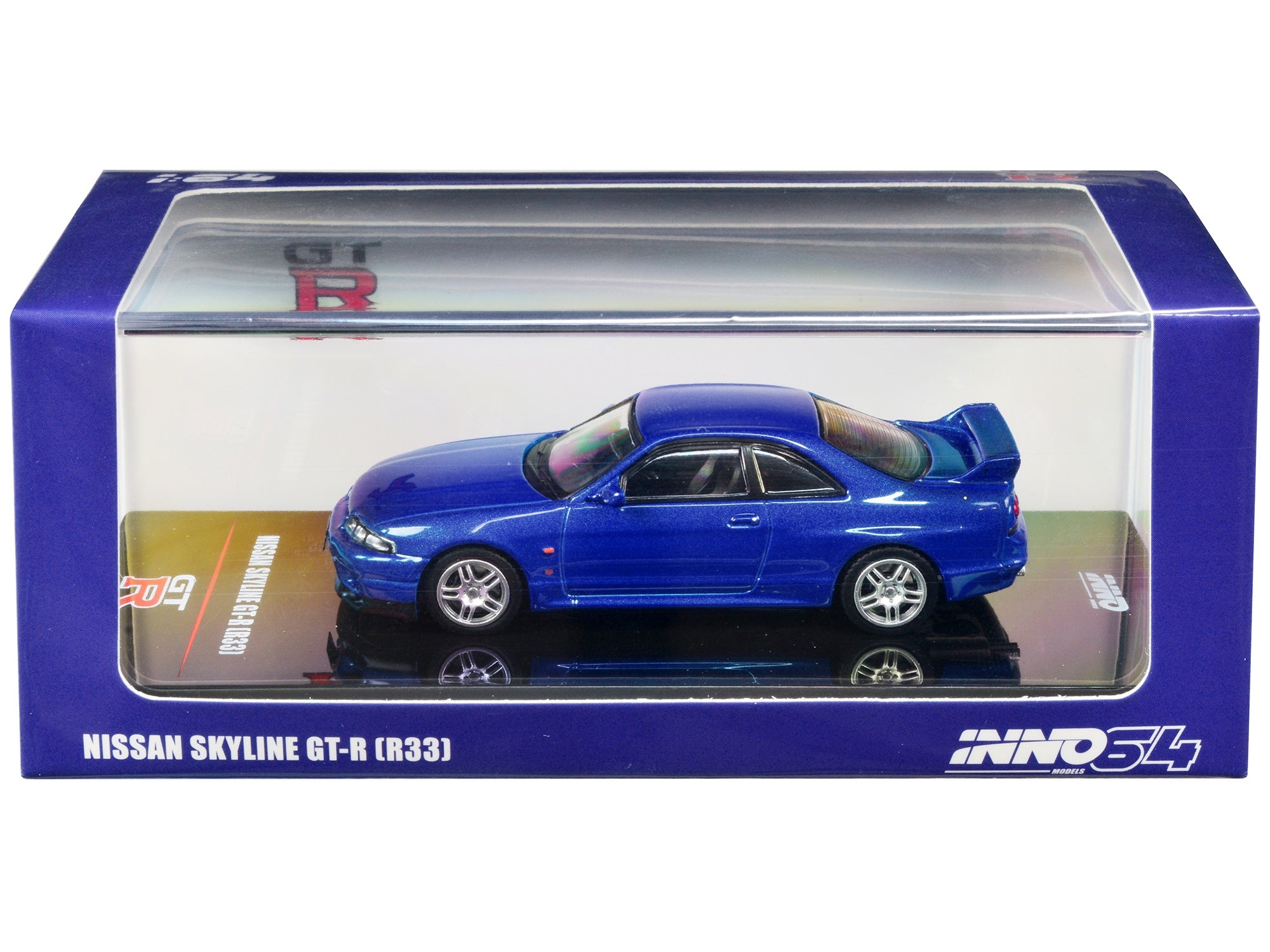 Nissan Skyline GT-R (R33) RHD (Right Hand Drive) Bayside Blue Metallic 1/64 Diecast Model Car by Inno Models - Premium Nissan Models from Inno Models - Just $34.99! Shop now at Rapidvehicles