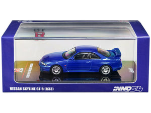 Nissan Skyline GT-R (R33) RHD (Right Hand Drive) Bayside Blue Metallic 1/64 Diecast Model Car by Inno Models - Premium Nissan Models from Inno Models - Just $39.99! Shop now at Rapidvehicles