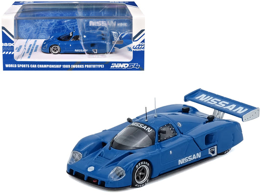 Nissan R89C "Works Prototype" Blue "World Sports Car Championship" (1989) 1/64 Diecast Model Car by Inno Models free shipping USA
