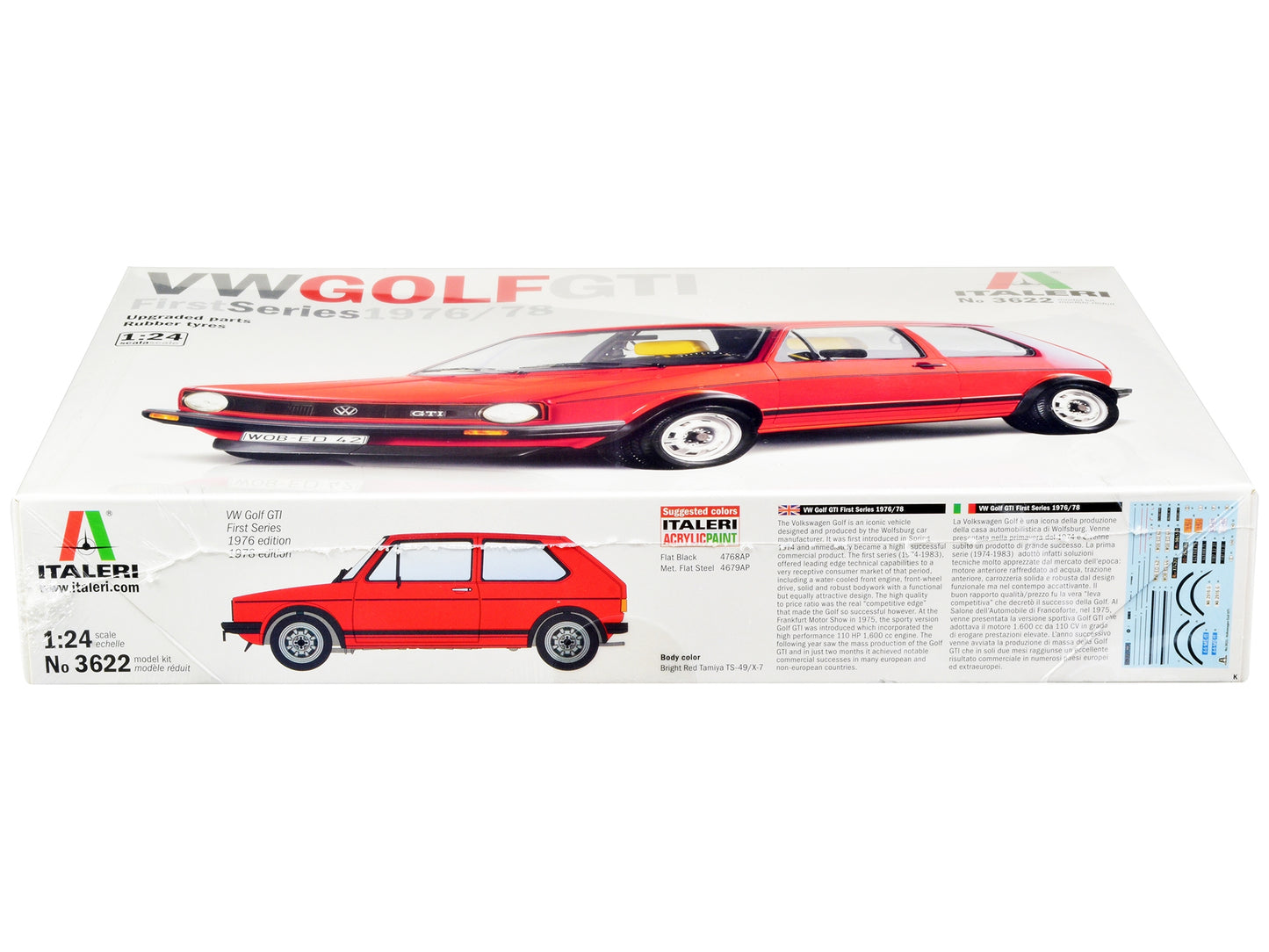 Skill 3 Model Kit 1976-78 Volkswagen Golf GTI First Series 1/24 - Premium Volkswagen Models from Italeri - Just $90.89! Shop now at Rapidvehicles