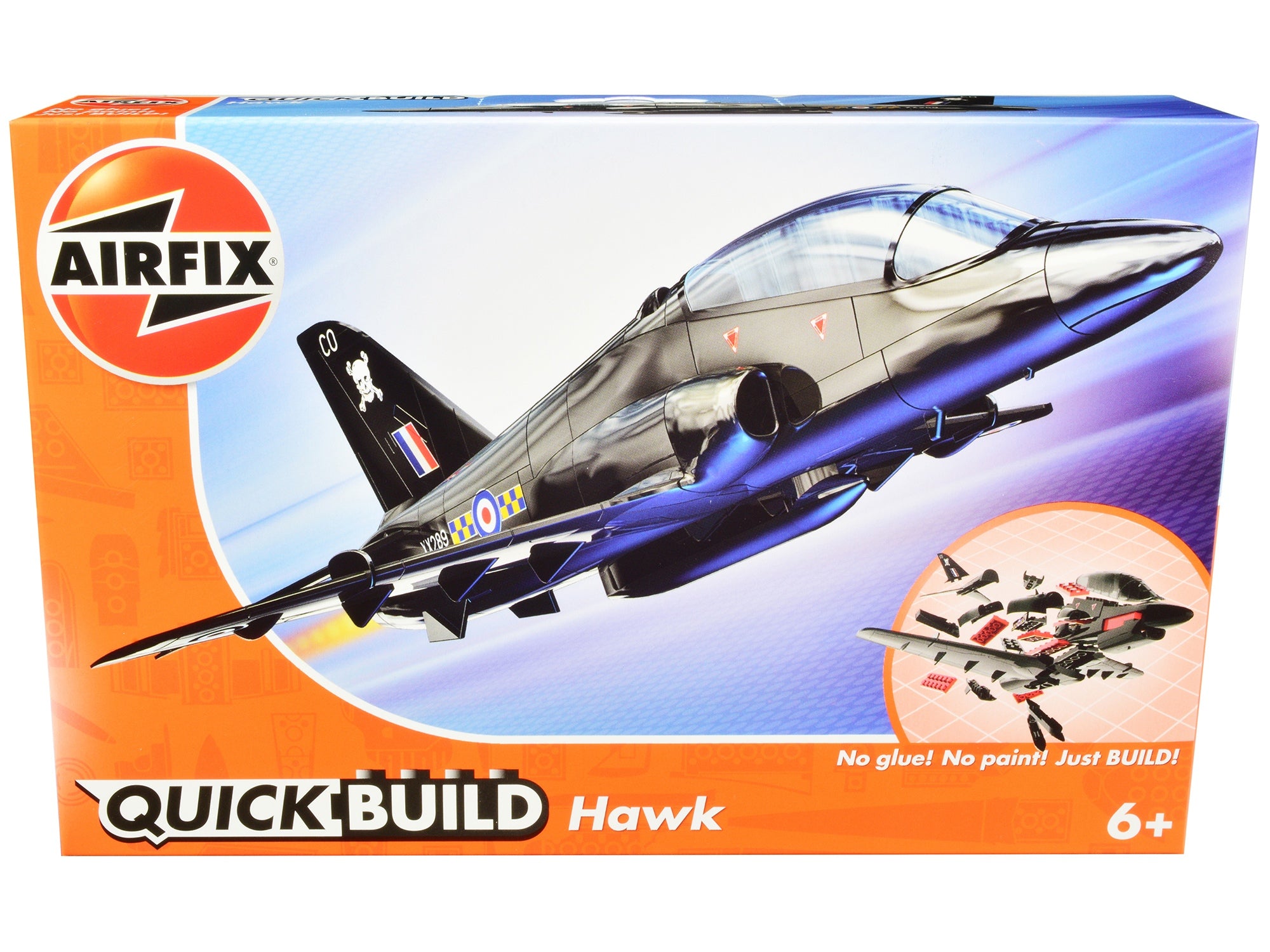 Skill 1 Model Kit BAE Hawk Painted Plastic Model Airplane Kit by Airfix Quickbuild - Premium Airfix Quickbuild Snap On Models from Airfix Quickbuild - Just $37.99! Shop now at Rapidvehicles