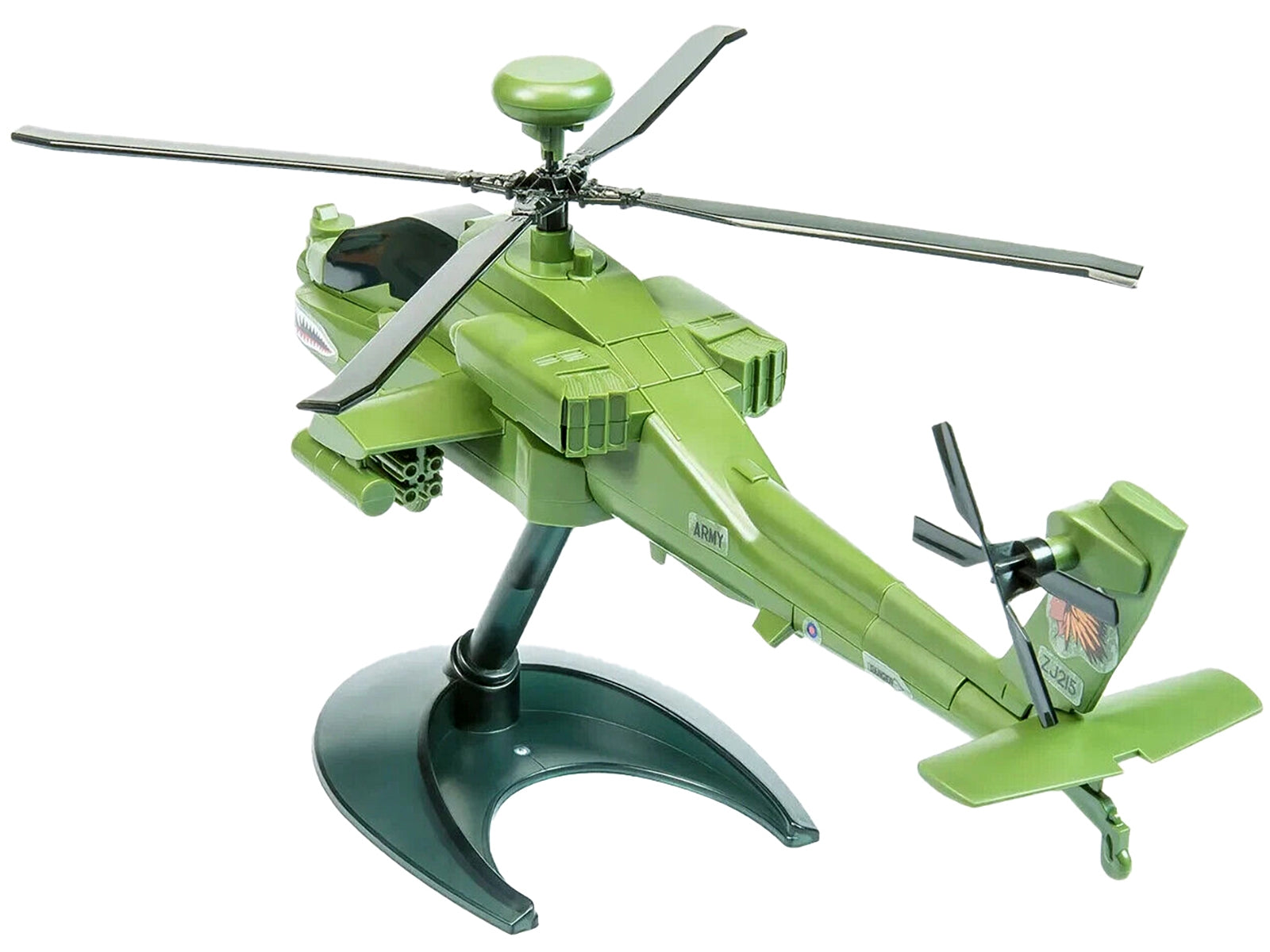 Skill 1 Model Kit  Apache Snap Together Painted Plastic Model Helicopter Kit by Airfix Quickbuild - Premium Airfix Quickbuild Snap On Models from Airfix Quickbuild - Just $33.99! Shop now at Rapidvehicles