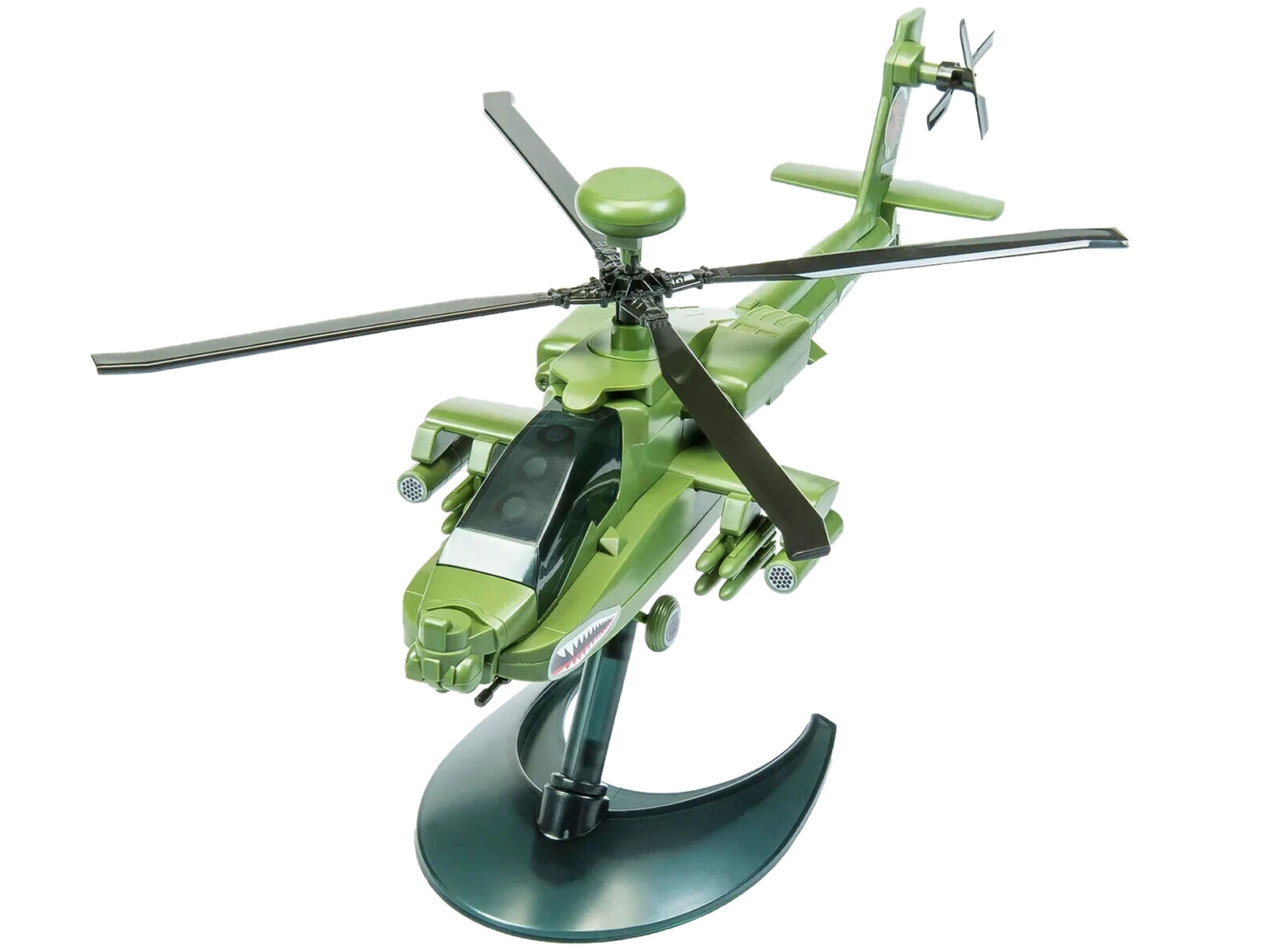 Skill 1 Model Kit  Apache Snap Together Painted Plastic Model Helicopter Kit by Airfix Quickbuild - Premium Airfix Quickbuild Snap On Models from Airfix Quickbuild - Just $33.99! Shop now at Rapidvehicles