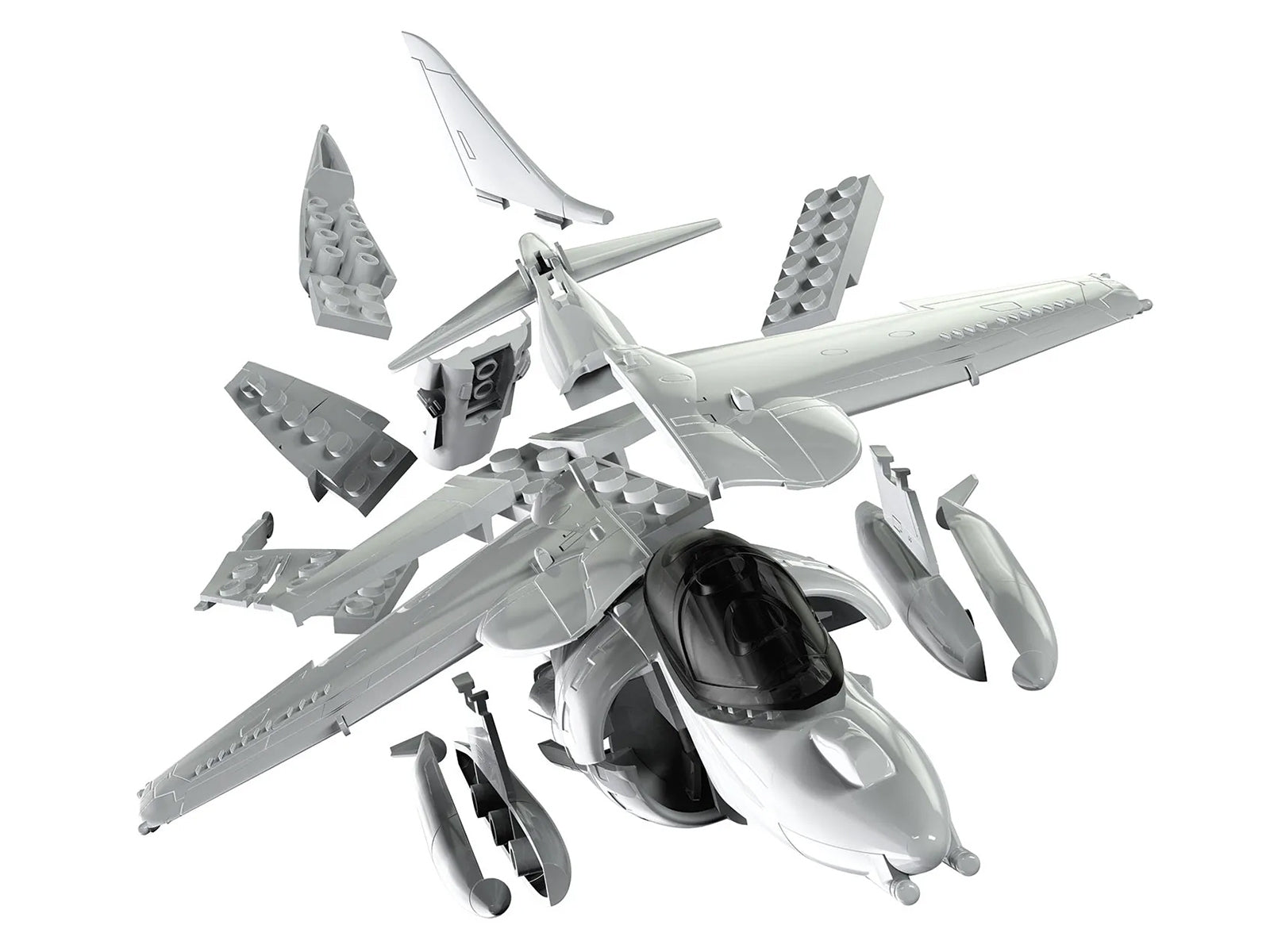 Skill 1 Model Kit Harrier Jump Jet Snap Together Painted Plastic Model Airplane Kit by Airfix Quickbuild - Premium Airfix Quickbuild Snap On Models from Airfix Quickbuild - Just $35.99! Shop now at Rapidvehicles