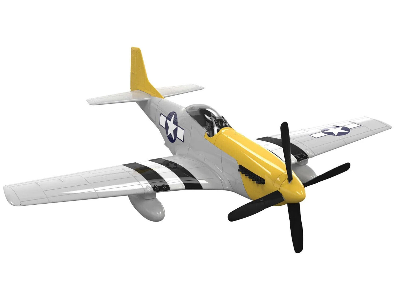 Skill 1 Model Kit P-51D- Mustang Snap Together Painted Plastic Model Airplane Kit by Airfix Quickbuild - Premium  from Airfix Quickbuild - Just $37.99! Shop now at Rapidvehicles