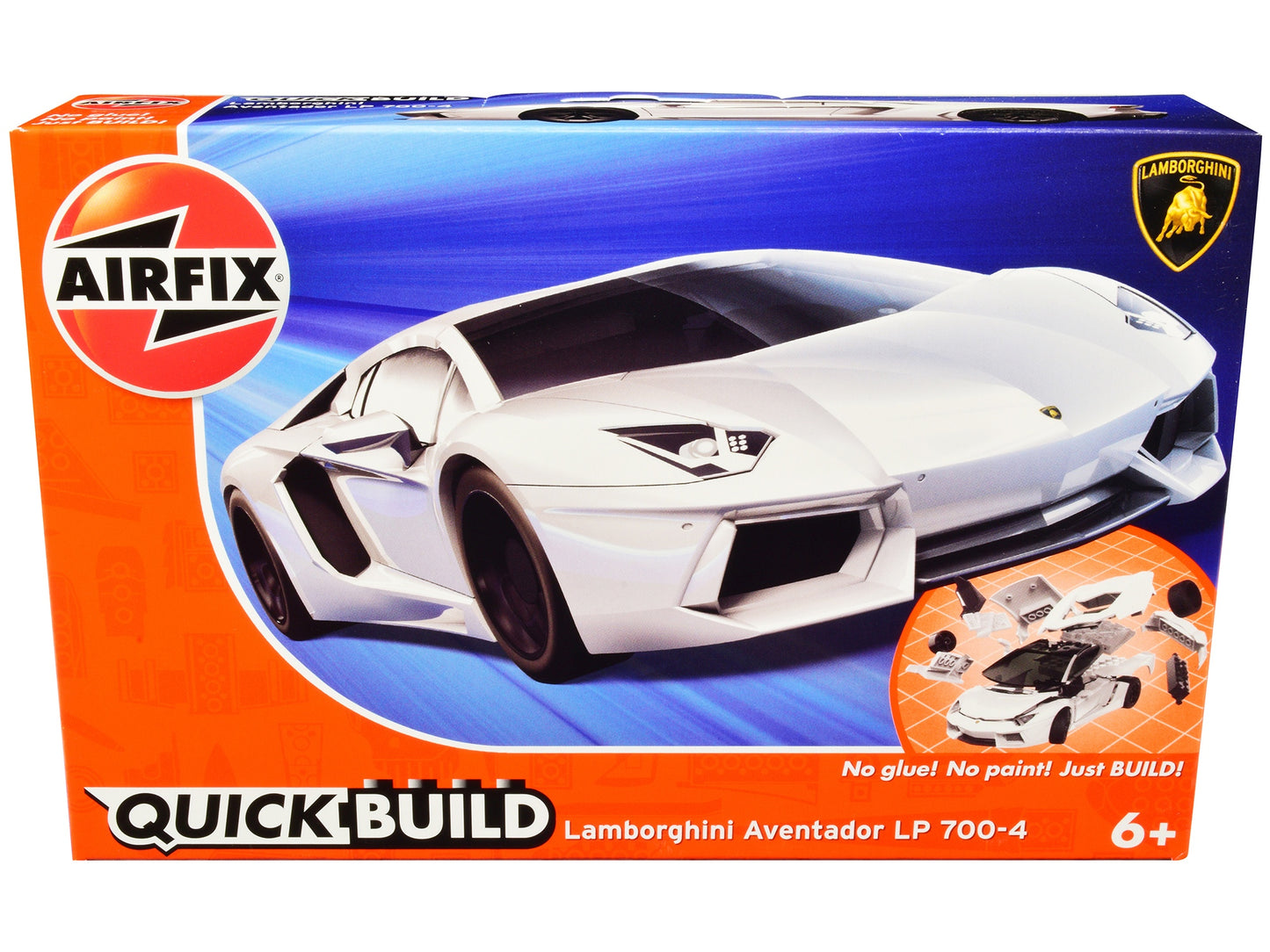 Skill 1 Model Kit Lamborghini Aventador LP 700-4 White Snap - Premium Lamborghini Models from Airfix Quickbuild - Just $45.99! Shop now at Rapidvehicles