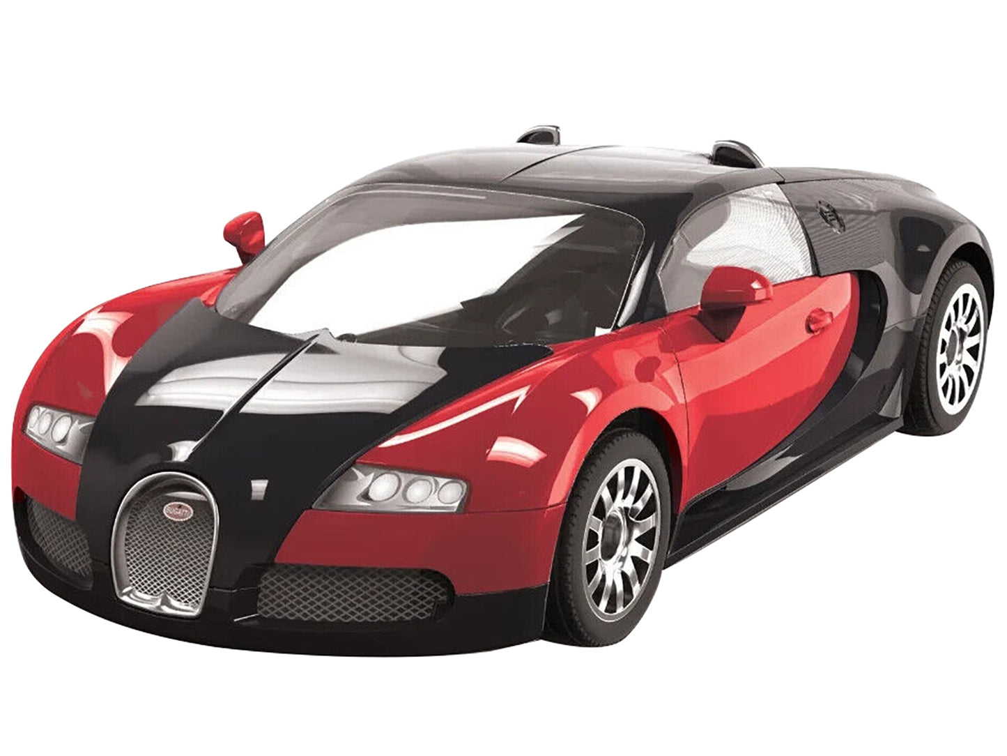 Skill 1 Model Kit Bugatti Veyron Red / Black Snap Together Model