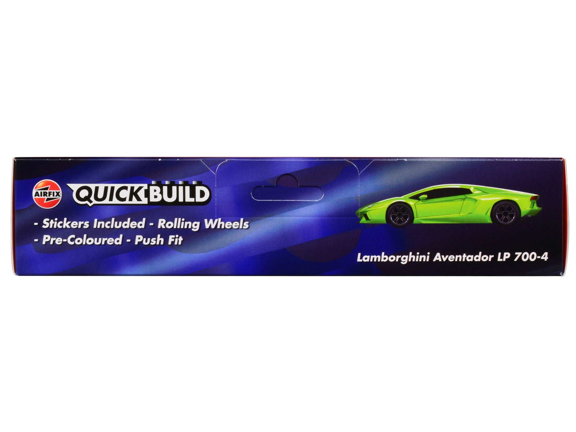 Skill 1 Model Kit Lamborghini Aventador LP 700-4 Green Snap Together Painted Plastic Model Car Kit by Airfix Quickbuild - Premium  from Airfix Quickbuild - Just $32.99! Shop now at Rapidvehicles