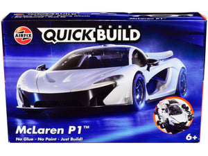 Skill 1 Model Kit McLaren P1 White Snap Together Painted Plastic Model Car Kit by Airfix Quickbuild - Premium  from Airfix Quickbuild - Just $32.99! Shop now at Rapidvehicles