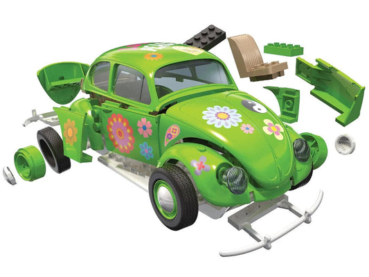 Skill 1 Model Kit Old Volkswagen Beetle Flower Power Snap Together Model by Airfix Quickbuild - Premium Model Kits(To Built) from Airfix Quickbuild - Just $38.78! Shop now at Rapidvehicles