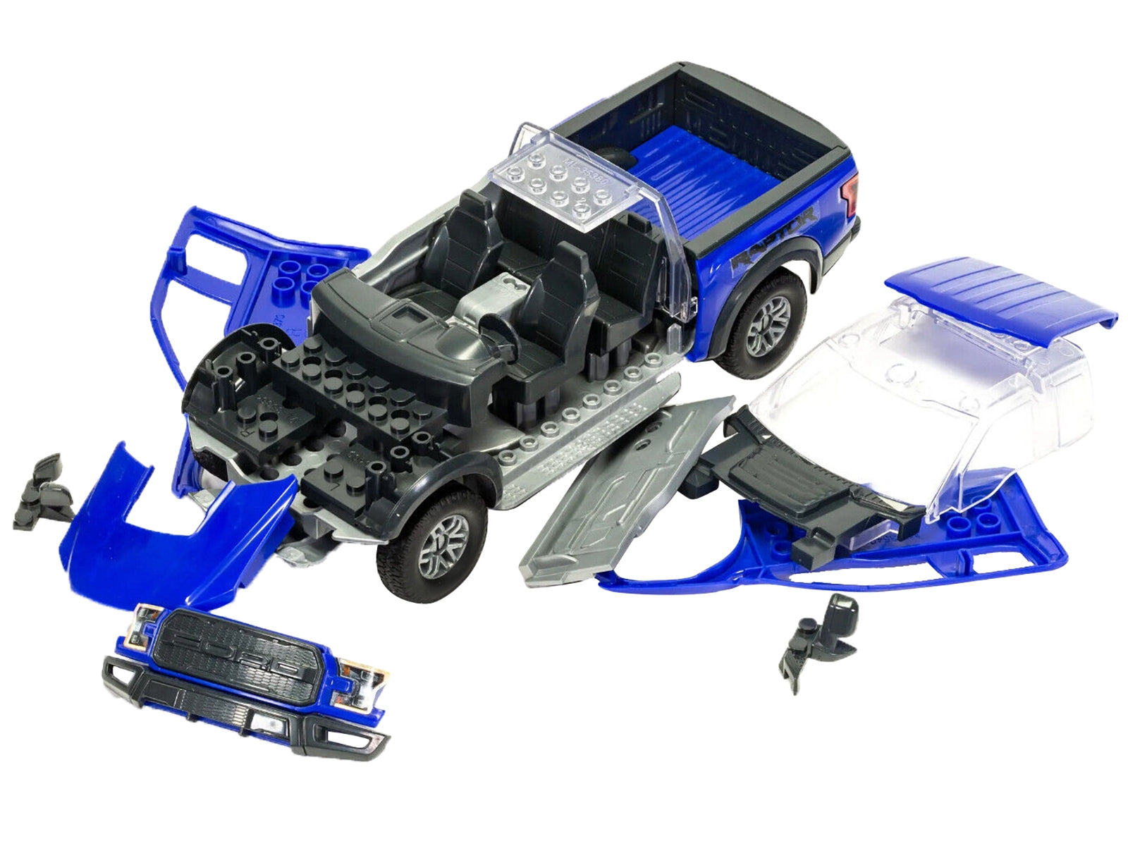 Skill 1 Model Kit Ford F-150 Raptor Blue Snap Together by Airfix Quickbuild - Premium Ford Models from Airfix Quickbuild - Just $55.56! Shop now at Rapidvehicles