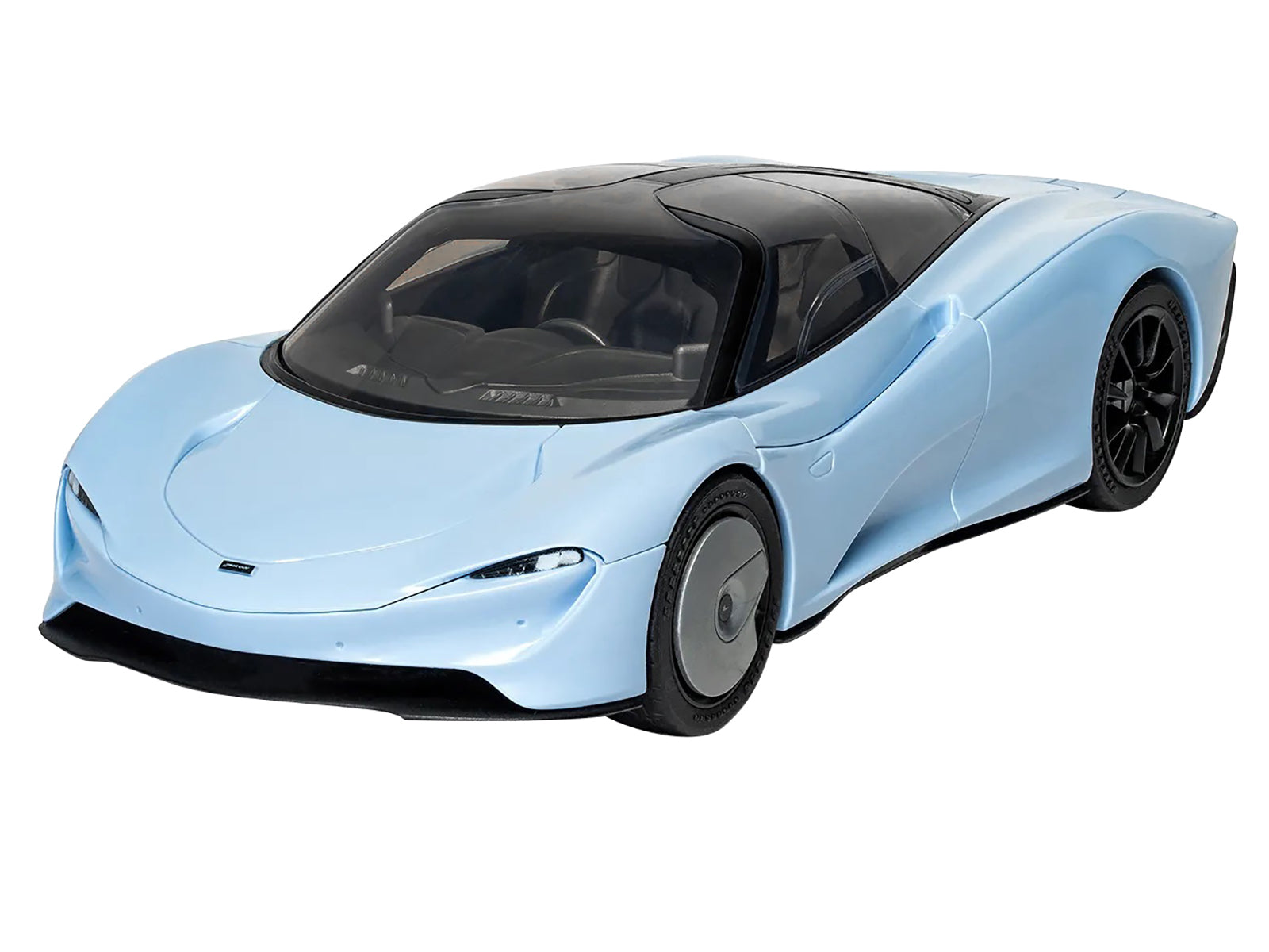 Skill 1 Model Kit McLaren Speedtail Light Blue with Black Top Snap Together Painted Plastic Model Car Kit by Airfix Quickbuild - Premium  from Airfix Quickbuild - Just $37.99! Shop now at Rapidvehicles