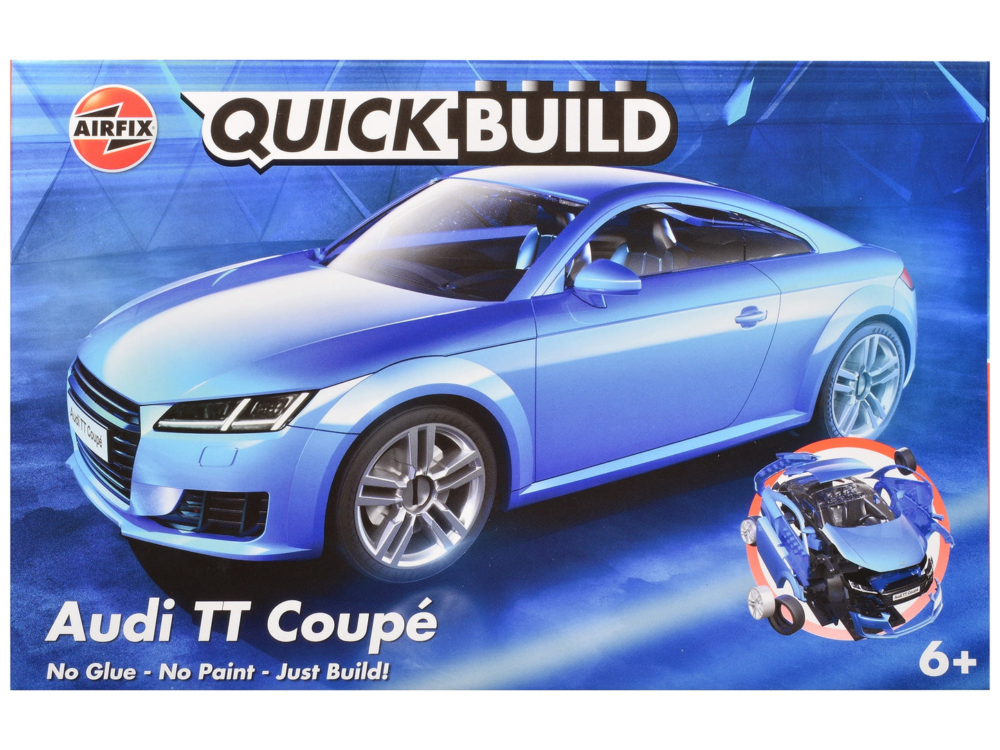 Skill 1 Model Kit Audi TT Coupe Blue Snap Together Snap Together - Premium Model Kits(To Built) from Airfix Quickbuild - Just $46.79! Shop now at Rapidvehicles