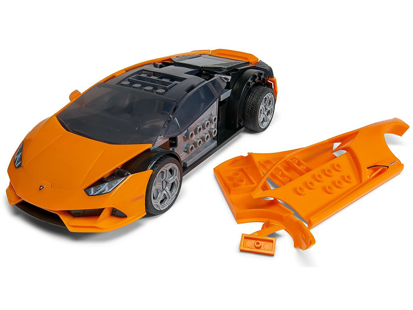 Skill 1 Model Kit Lamborghini Huracan EVO Orange Snap Together - Premium Model Kits(To Built) from Airfix Quickbuild - Just $42.03! Shop now at Rapidvehicles