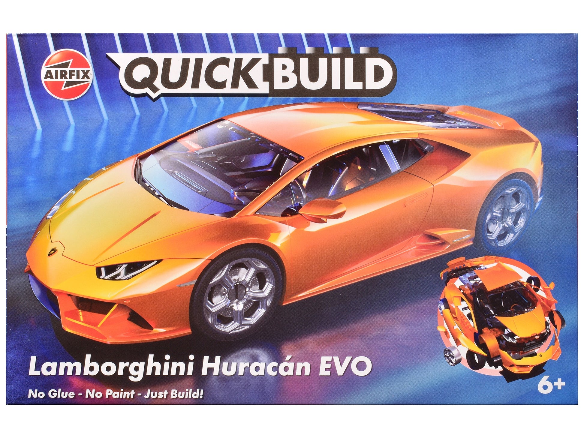 Skill 1 Model Kit Lamborghini Huracan EVO Orange Snap Together - Premium Model Kits(To Built) from Airfix Quickbuild - Just $42.03! Shop now at Rapidvehicles