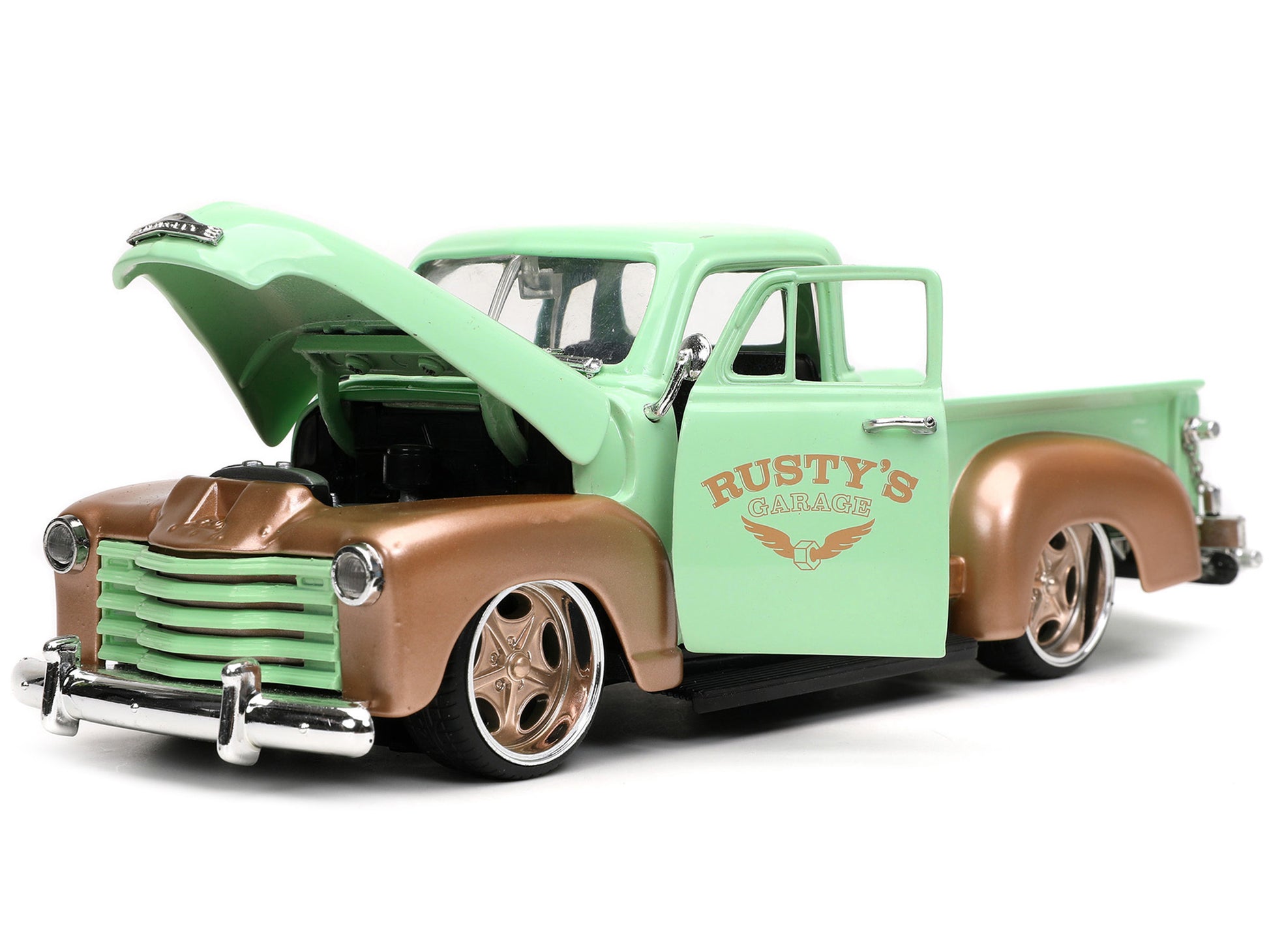 1953 Chevrolet 3100 Pickup Truck Light Green and Gold Metallic - Premium Pickup Trucks Models from Jada - Just $61.19! Shop now at Rapidvehicles