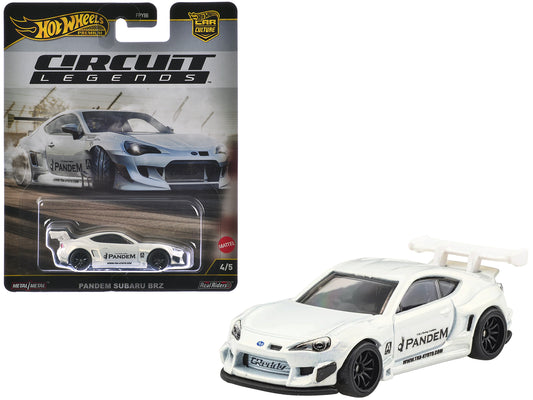 Subaru BRZ Pandem RHD (Right Hand Drive) White Metallic "Circuit Legends" Series Diecast Model Car by Hot Wheels free shipping USA