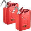 VEVOR Jerry Fuel Can, 5.3 Gallon / 20 L Portable Jerry Gas Can with Flexible Spout System, Rustproof & Heat-resistant Steel Fuel Tank for Cars Trucks Equipment, 2PCS Red - Premium Jerry Cans from VEVOR - Just $104.99! Shop now at Rapidvehicles