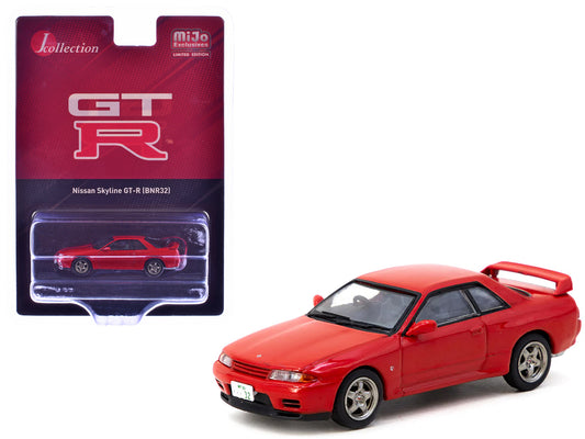 Nissan Skyline GT-R (BNR32) RHD (Right Hand Drive) Red "J Collection" Series 1/64 Diecast Model by Tarmac Works