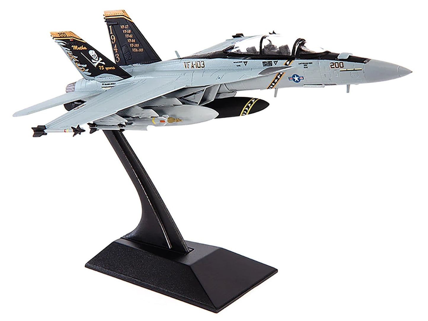 Boeing F/A-18F Super Hornet Fighter Aircraft "VFA-103 Jolly - Premium Boeing from JC Wings - Just $93.99! Shop now at Rapidvehicles