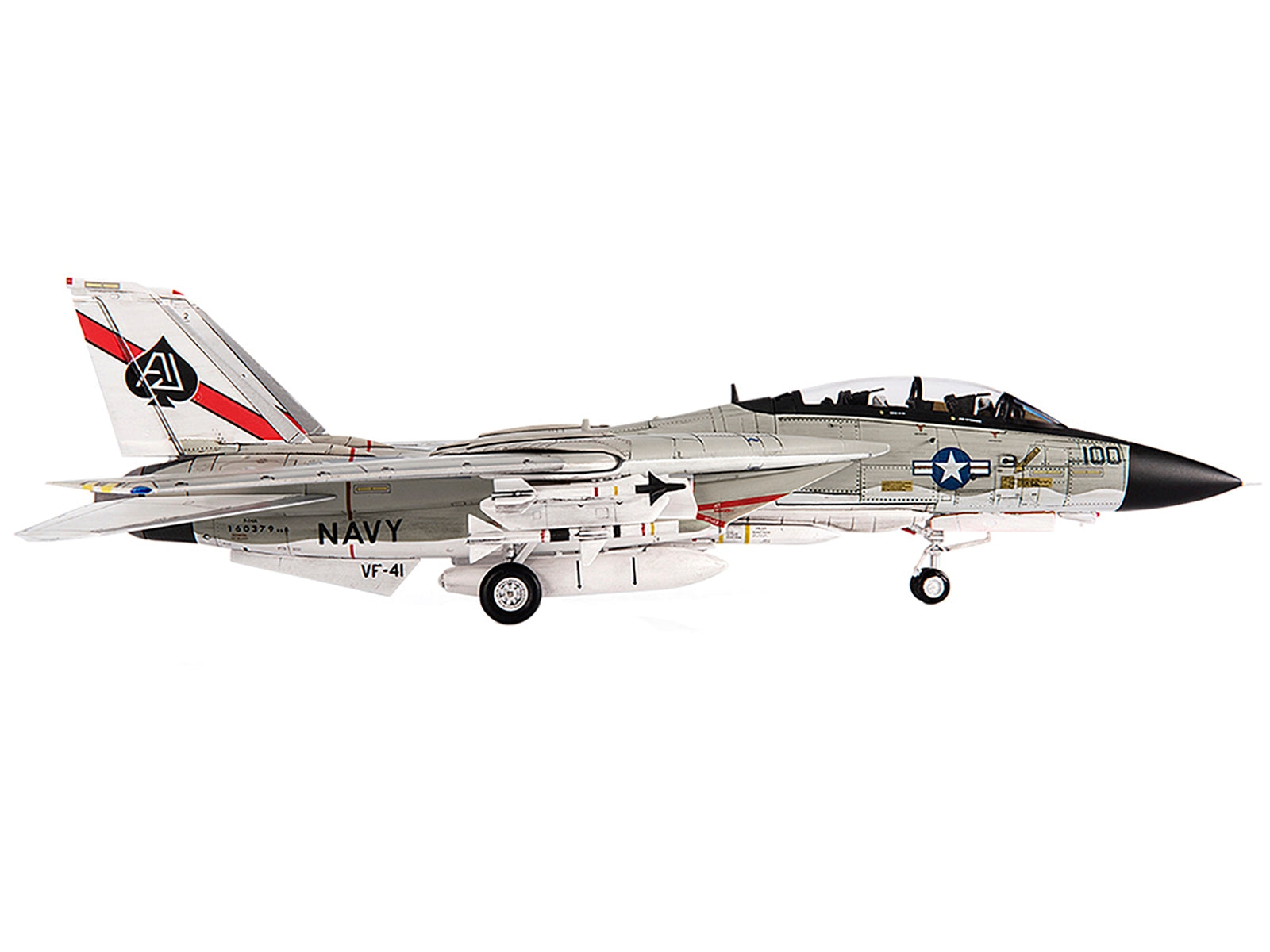 Grumman F-14D Tomcat Fighter Plane "U.S. Navy VF-41 Black Aces" (1978) 1/72 Diecast Model by JC Wings - Premium Grumman from JC Wings - Just $133.99! Shop now at Rapidvehicles