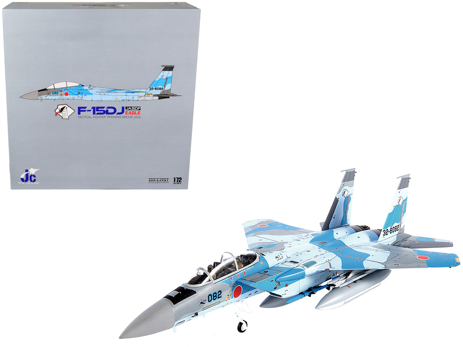 Mitsubishi F-15DJ Eagle Fighter Plane "JASDF (Japan Air Self-Defense Force) Tactical Fighter Training Group" (2020) 1/72 Diecast Model by JC Wings free shipping USA