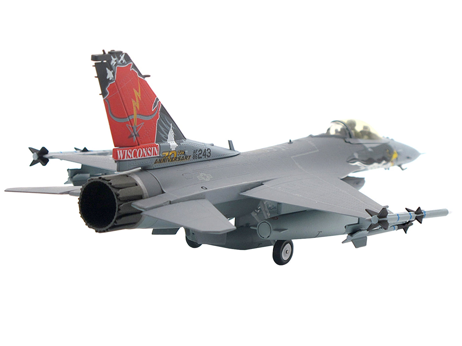 Lockheed F-16C Fighting Falcon Fighter Aircraft "USAF ANG 115th Fighter Wing Wisconsin 70th Anniversary" (2018) 1/72 Diecast Model by JC Wings - Premium Lockheed from JC Wings - Just $123.99! Shop now at Rapidvehicles