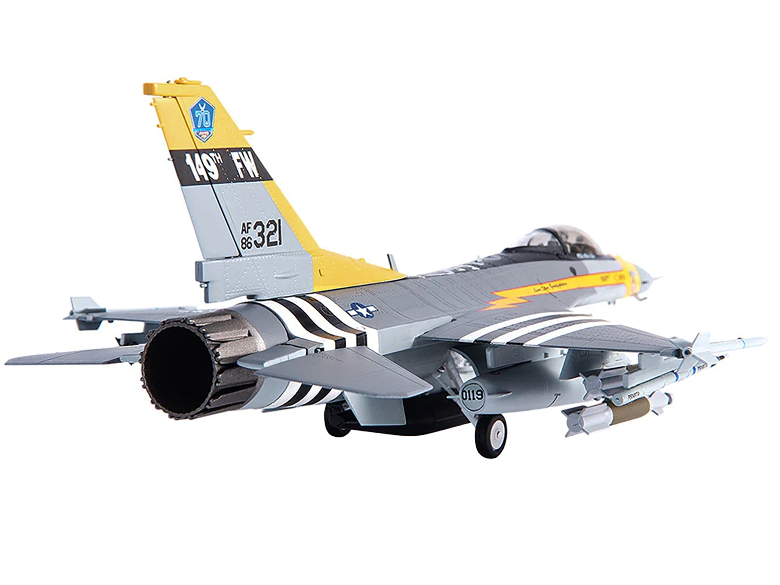 General Dynamics F-16C Fighting Falcon Fighter Aircraft "USAF Texas ANG 182nd FS Lone Star Gunfighters 70 years Anniversary Edition" (2017) 1/72 Diecast Model by JC Wings - Premium Aircrafts and War Planes from JC Wings - Just $108.90! Shop now at Rapidvehicles