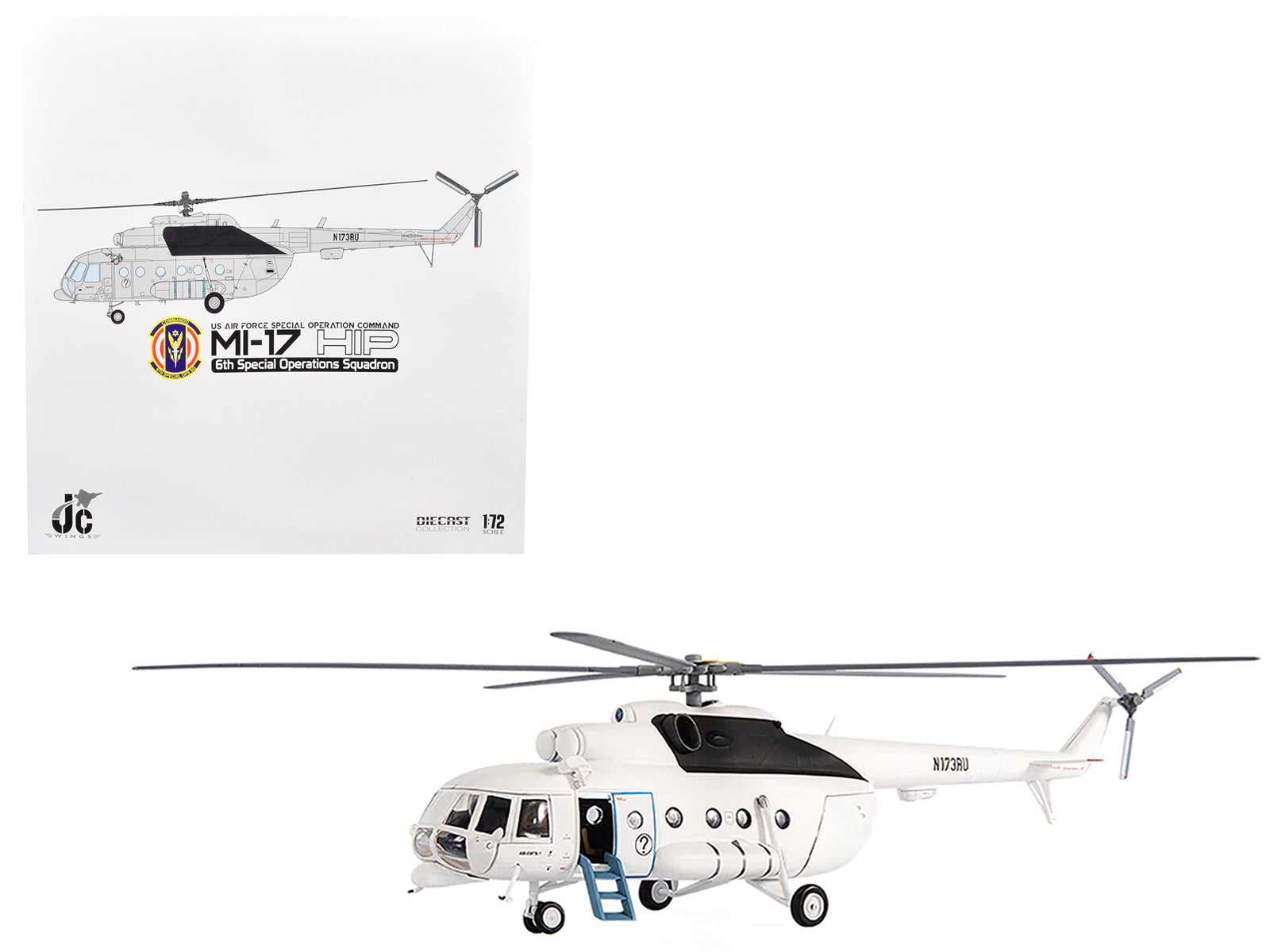 Mil Mi-17 HIP Helicopter "US Air Force Special Operation Command (AFSOC) 6th Special Operations Squadron" (2012) 1/72 Diecast Model by JC Wings - Premium Helicopter Models from JC Wings - Just $124.19! Shop now at Rapidvehicles