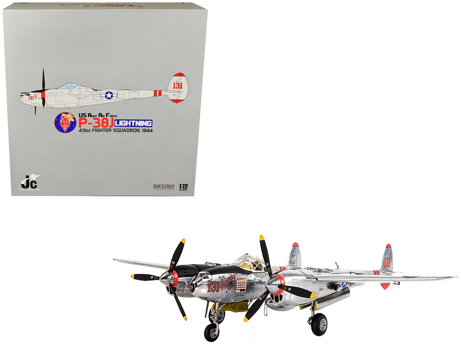 Lockheed P-38J Lightning Fighter Plane "Major Thomas McGuire U.S. - Premium Aircrafts and War Planes from JC Wings - Just $111.59! Shop now at Rapidvehicles