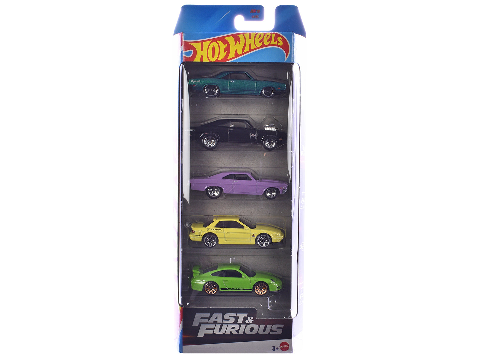 "Fast & Furious" 5 piece Set die Diecast Model Cars by Hot Wheels free shipping USA