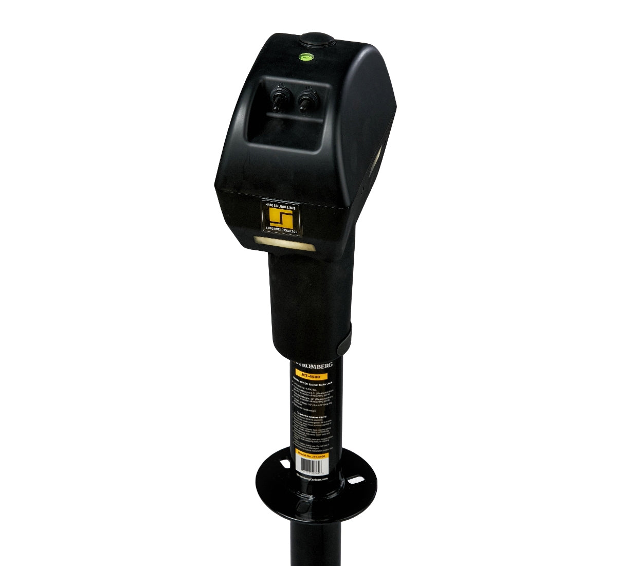 Stromberg Carlson 4500 lbs Electric Tongue Jack - Black - Premium RV Parts & Access from STROMBERG - Just $275.99! Shop now at Rapidvehicles