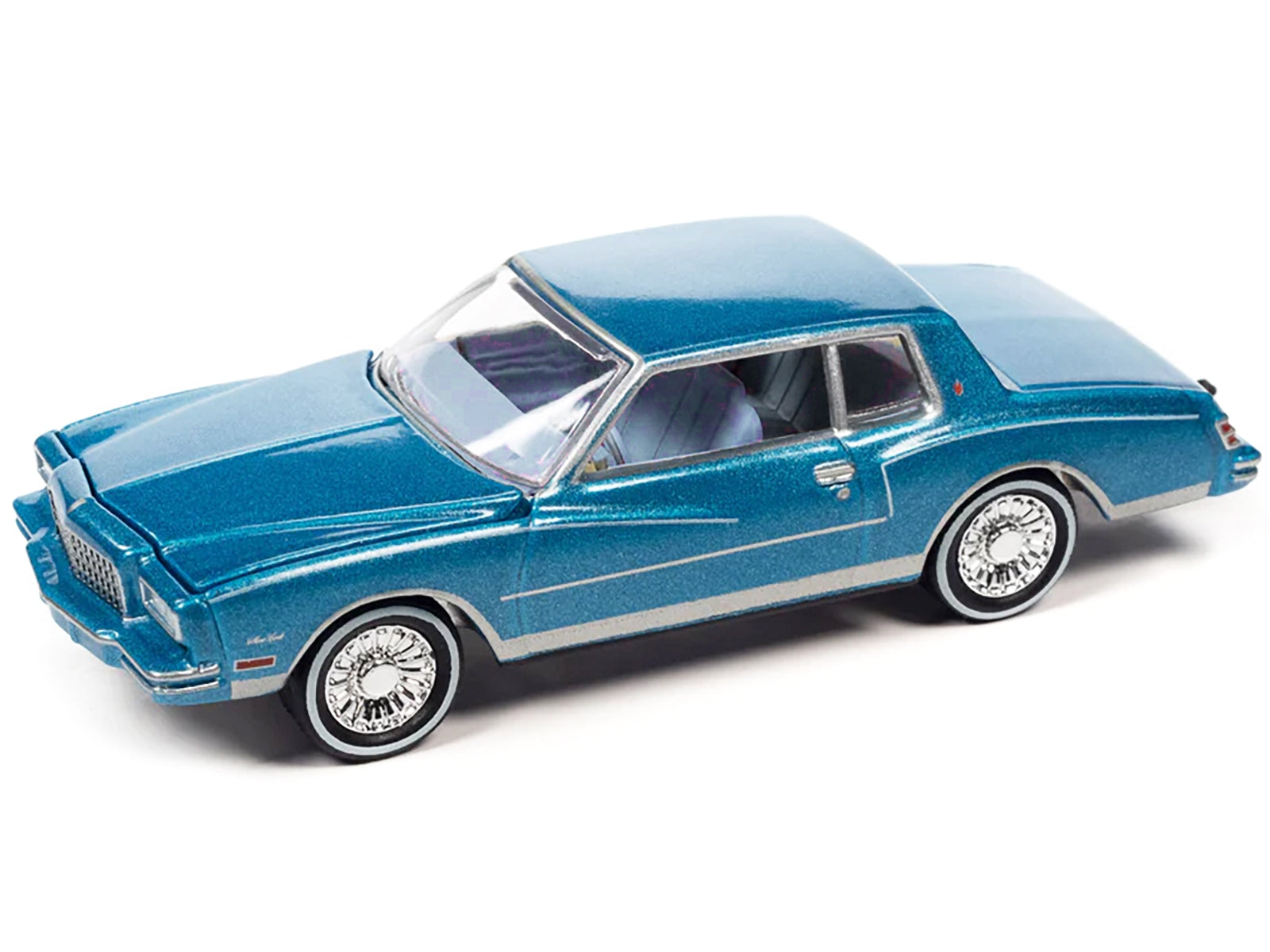 1980 Chevrolet Monte Carlo Bright Blue Metallic with Blue Interior with Bass Boat and Trailer Limited Edition to 7264 pieces Worldwide "Tow & Go" Series 1/64 Diecast Model Car by Johnny Lightning - Premium 1/64 Scale Sets from Johnny Lightning - Just $45.87! Shop now at Rapidvehicles