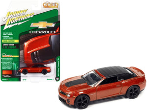 2013 Chevrolet Camaro ZL1 Convertible (Top Up) Inferno Orange Metallic with Black Top "Classic Gold Collection" Series Limited Edition to 10884 pieces Worldwide 1/64 Diecast Model Car by Johnny Lightning - Premium Chevrolet Models from Johnny Lightning - Just $25.07! Shop now at Rapidvehicles