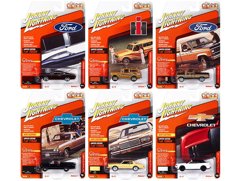 "Classic Gold Collection" 2022 Set B of 6 Cars Release 1 1/64 Diecast Model Cars by Johnny Lightning - Premium 1/64 Scale Sets from Johnny Lightning - Just $78.83! Shop now at Rapidvehicles