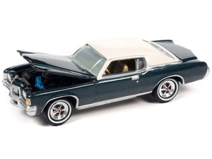 1971 Pontiac Grand Prix Bluestone Gray Metallic with White Top "Classic Gold Collection" Series Limited Edition to 8476 pieces Worldwide 1/64 Diecast Model Car by Johnny Lightning - Premium Pontiac Models from Johnny Lightning - Just $18.75! Shop now at Rapidvehicles