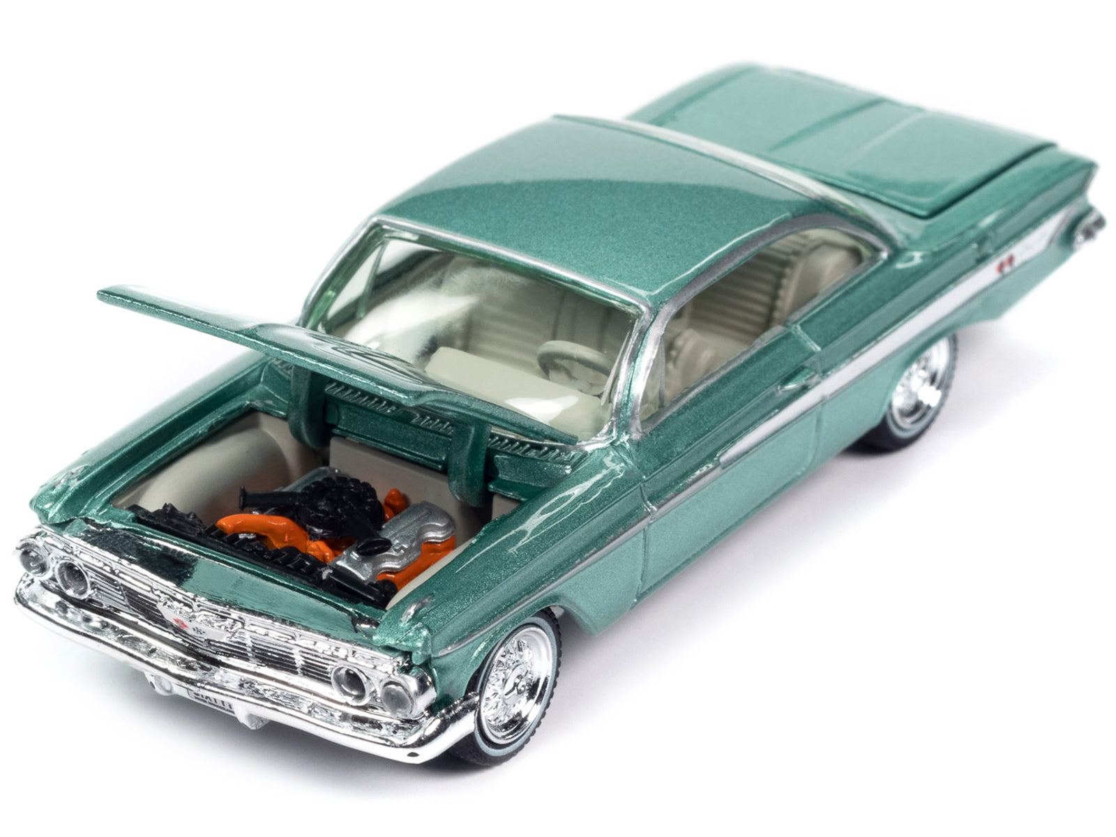 1961 Chevrolet Impala SS 409 Arbor Green Metallic with Light Green Interior "Classic Gold Collection" 2023 Release 2 Limited Edition to 3172 pieces Worldwide 1/64 Diecast Model Car by Johnny Lightning - Premium Chevrolet Models from Johnny Lightning - Just $25.07! Shop now at Rapidvehicles