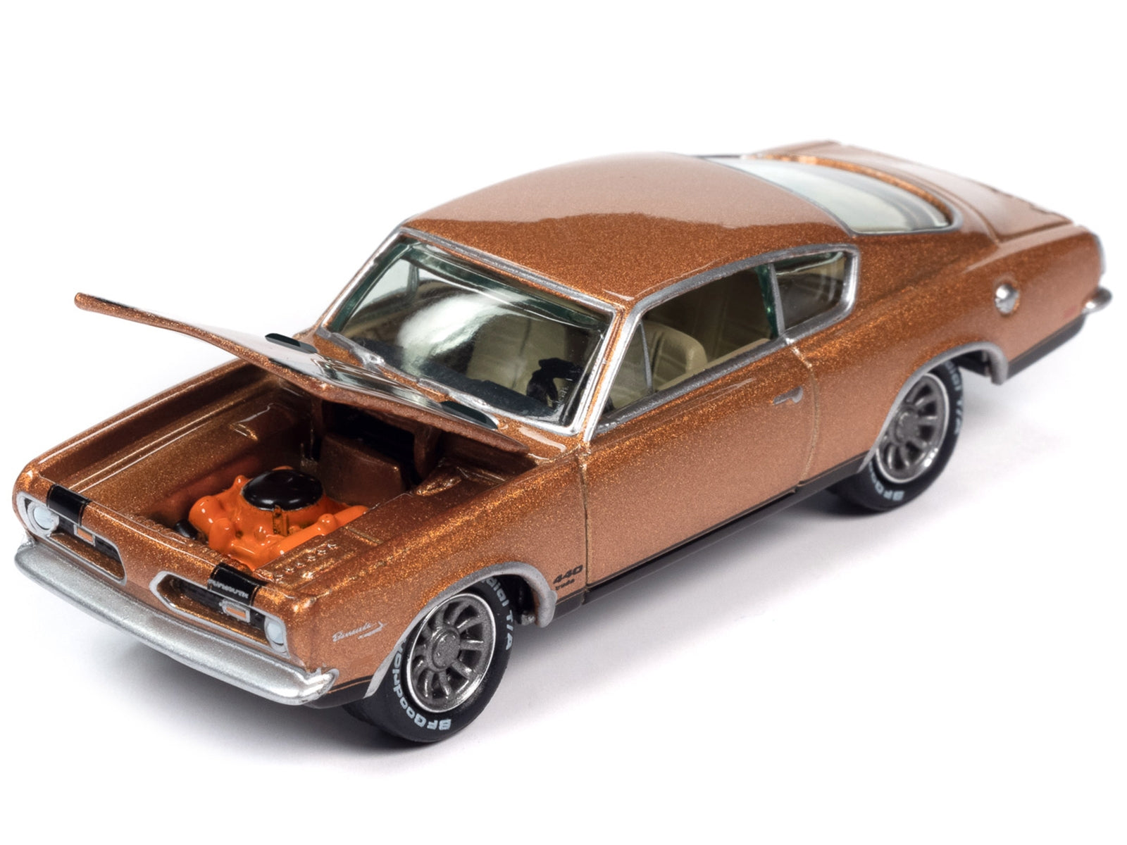 1969 Plymouth Barracuda Bronze Fire Metallic with Black Stripes "Classic Gold Collection" 2023 Release 2 Limited Edition to 2932 pieces Worldwide 1/64 Diecast Model Car by Johnny Lightning - Premium Plymouth Models from Johnny Lightning - Just $25.07! Shop now at Rapidvehicles