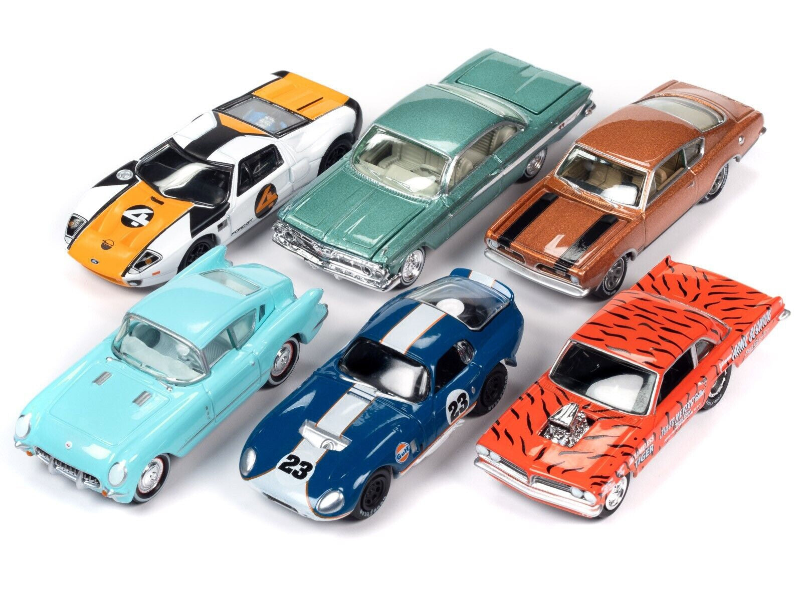 "Classic Gold Collection" 2023 Set B of 6 Cars Release 2 1/64 Diecast Model Cars by Johnny Lightning - Premium 1/64 Scale Sets from Johnny Lightning - Just $77.60! Shop now at Rapidvehicles