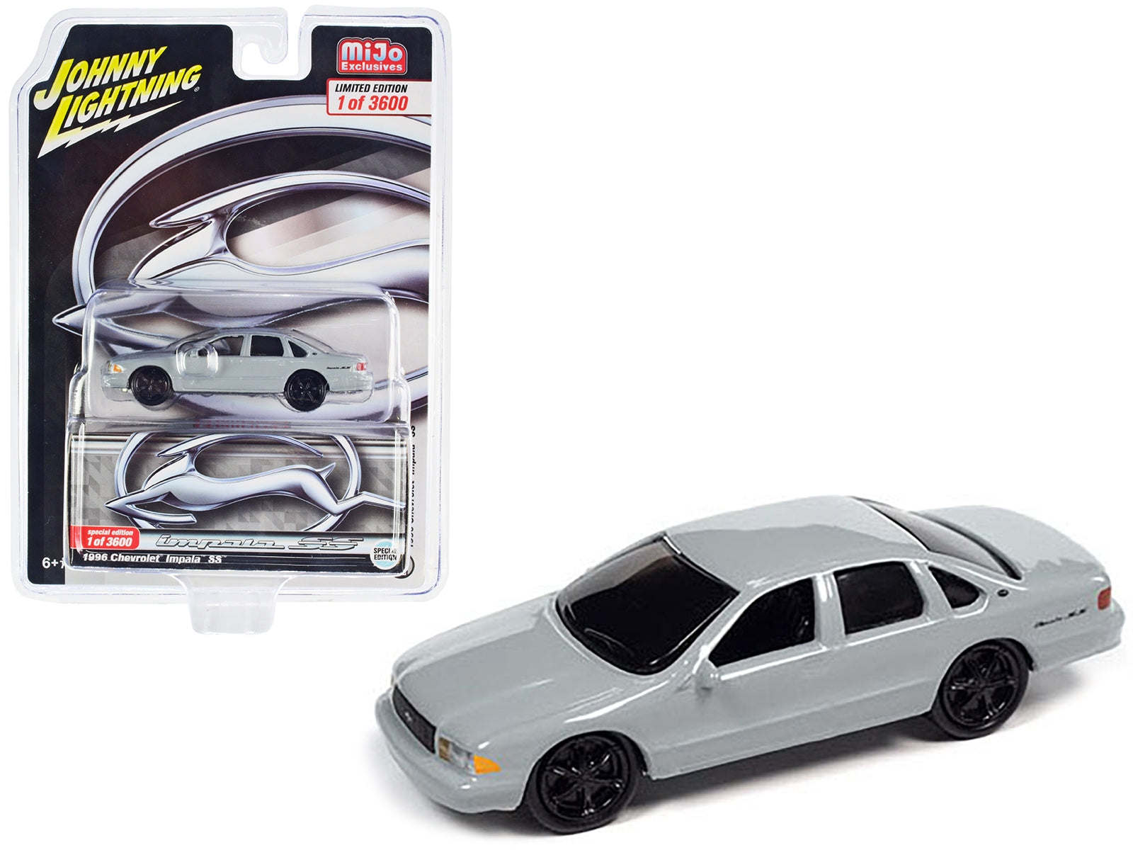 1996 Chevrolet Impala SS Matt Gray Limited Edition to 3600 pieces Worldwide 1/64 Diecast Model Car by Johnny Lightning - Premium Chevrolet Models from Johnny Lightning - Just $31.53! Shop now at Rapidvehicles