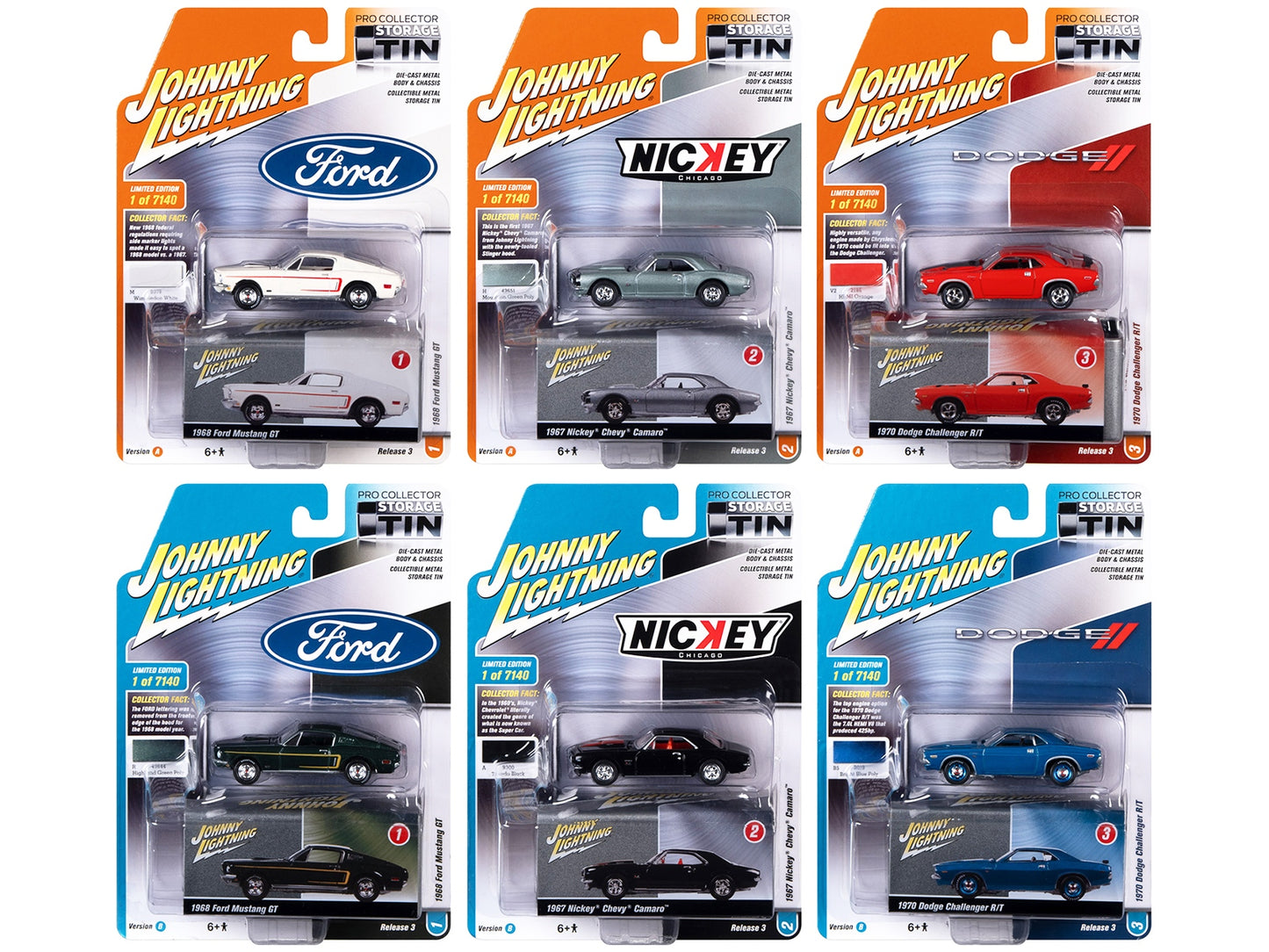 Johnny Lightning Collector's Tin 2021 Set of 6 Cars Release 3 - Premium 1/64 Scale Sets from Johnny Lightning - Just $97.19! Shop now at Rapidvehicles