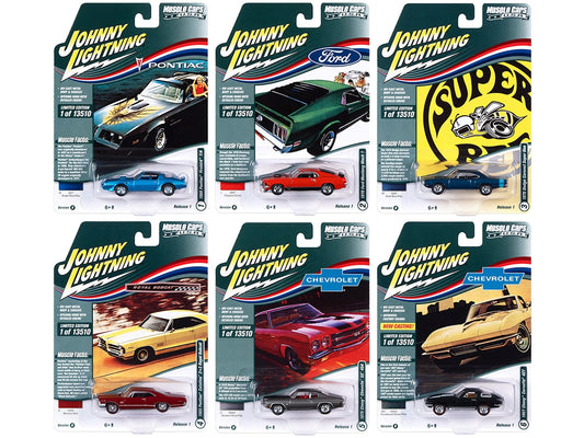 "Muscle Cars USA" 2022 Set B of 6 pieces Release 1 1/64 Diecast