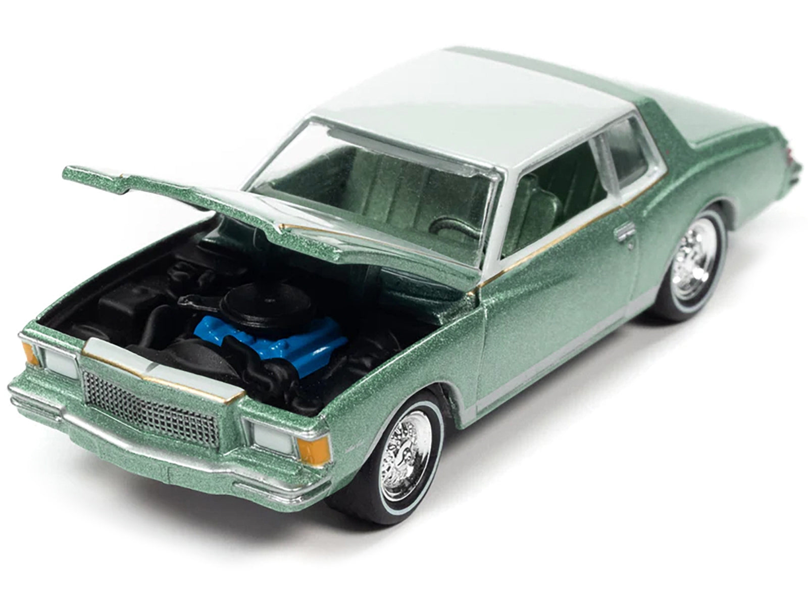 1979 Chevrolet Monte Carlo Firemist Green Metallic and Pastel Green "Muscle Cars U.S.A" Series Limited Edition 1/64 Diecast Model Car by Johnny Lightning - Premium Chevrolet Models from Johnny Lightning - Just $23.99! Shop now at Rapidvehicles