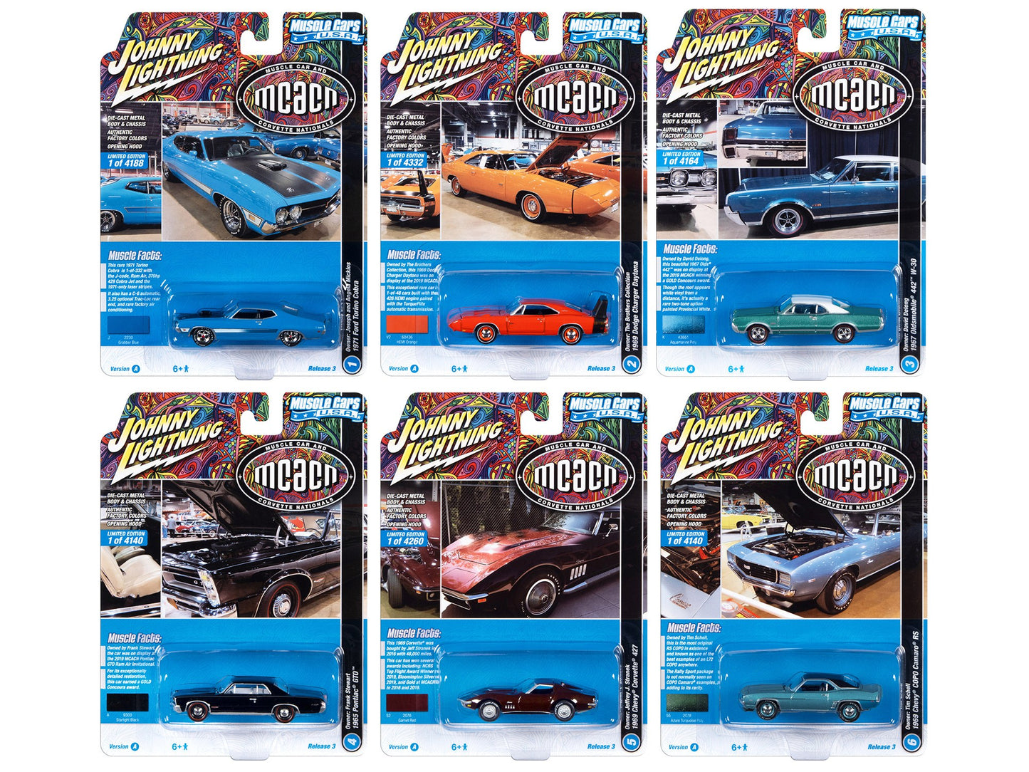 "Muscle Cars USA" 2022 Set A of 6 pieces Release 3 1/64 Diecast - Premium 1/64 Scale Sets from Johnny Lightning - Just $84.59! Shop now at Rapidvehicles