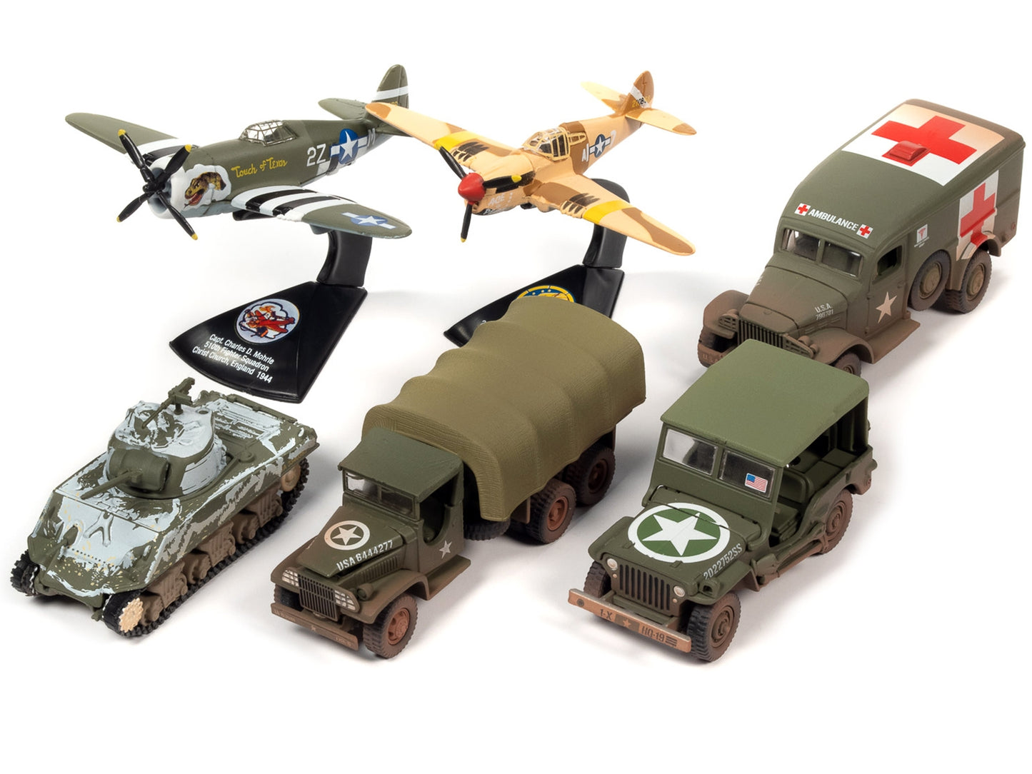 "WWII Warriors: European Theater" Military 2022 Set B of 6 pieces - Premium 1/64 Scale Sets from Johnny Lightning - Just $111.99! Shop now at Rapidvehicles