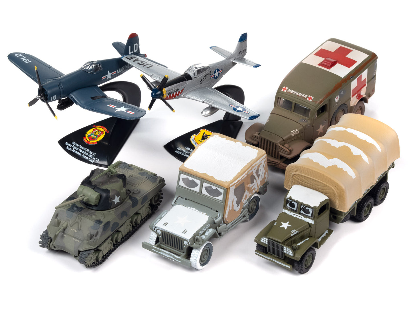 "Korea: The Forgotten War" Military Set A of 6 pieces 2023 - Premium 1/64 Scale Sets from Johnny Lightning - Just $100.79! Shop now at Rapidvehicles