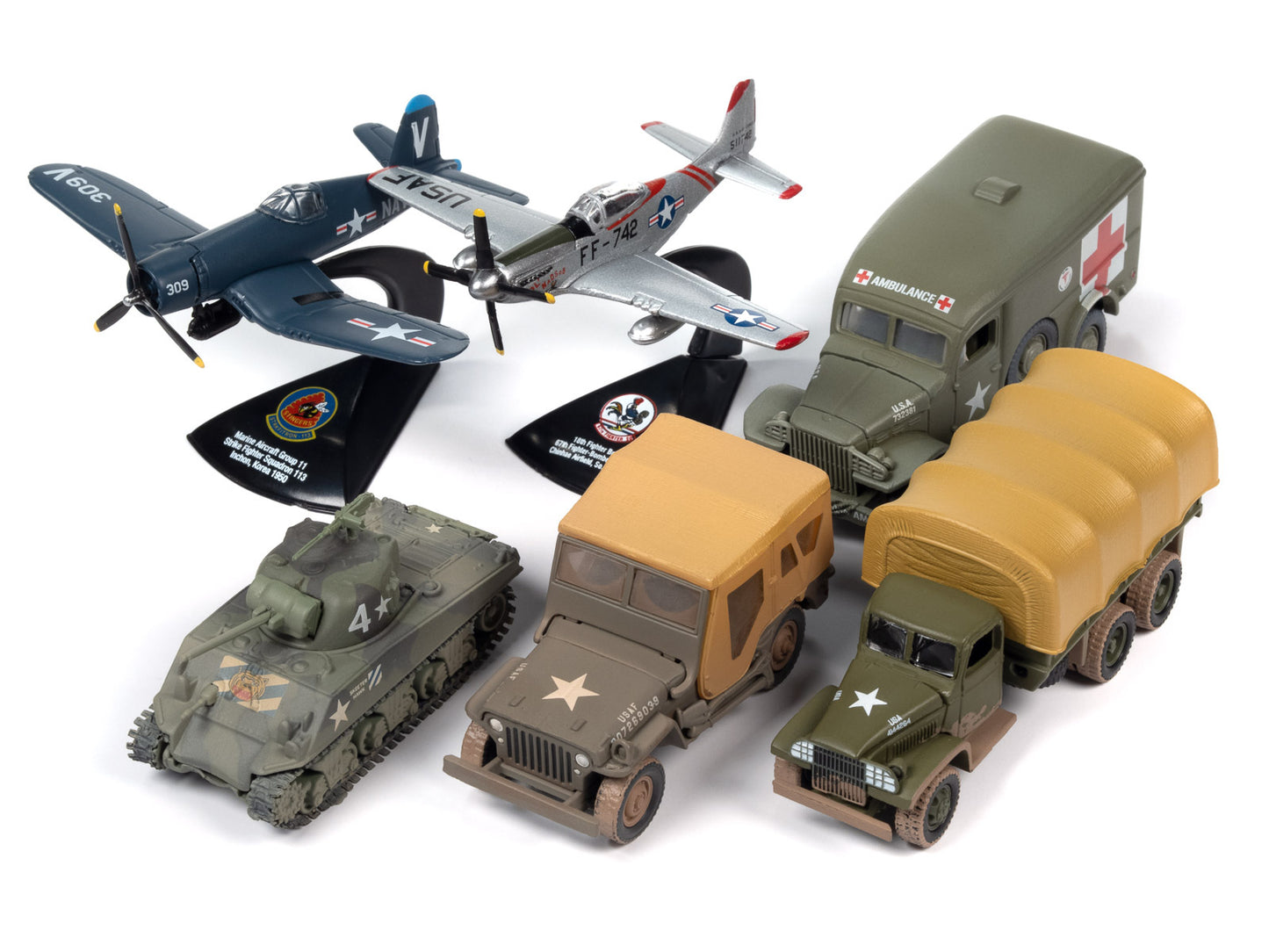 "Korea: The Forgotten War" Military Set B of 6 pieces 2023 - Premium 1/64 Scale Sets from Johnny Lightning - Just $100.79! Shop now at Rapidvehicles